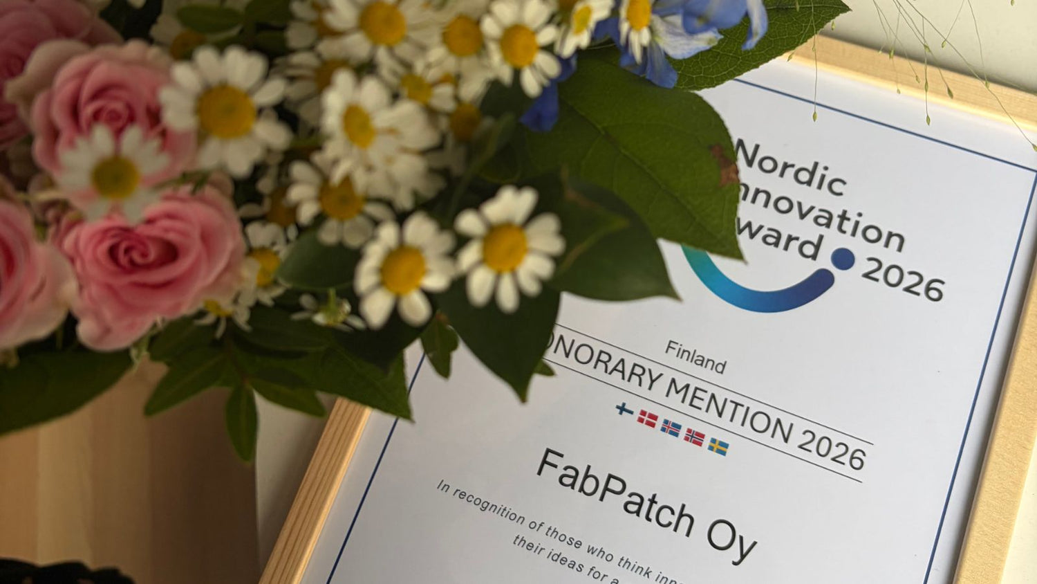 Nordic Innovation Award -kunniamaininta!