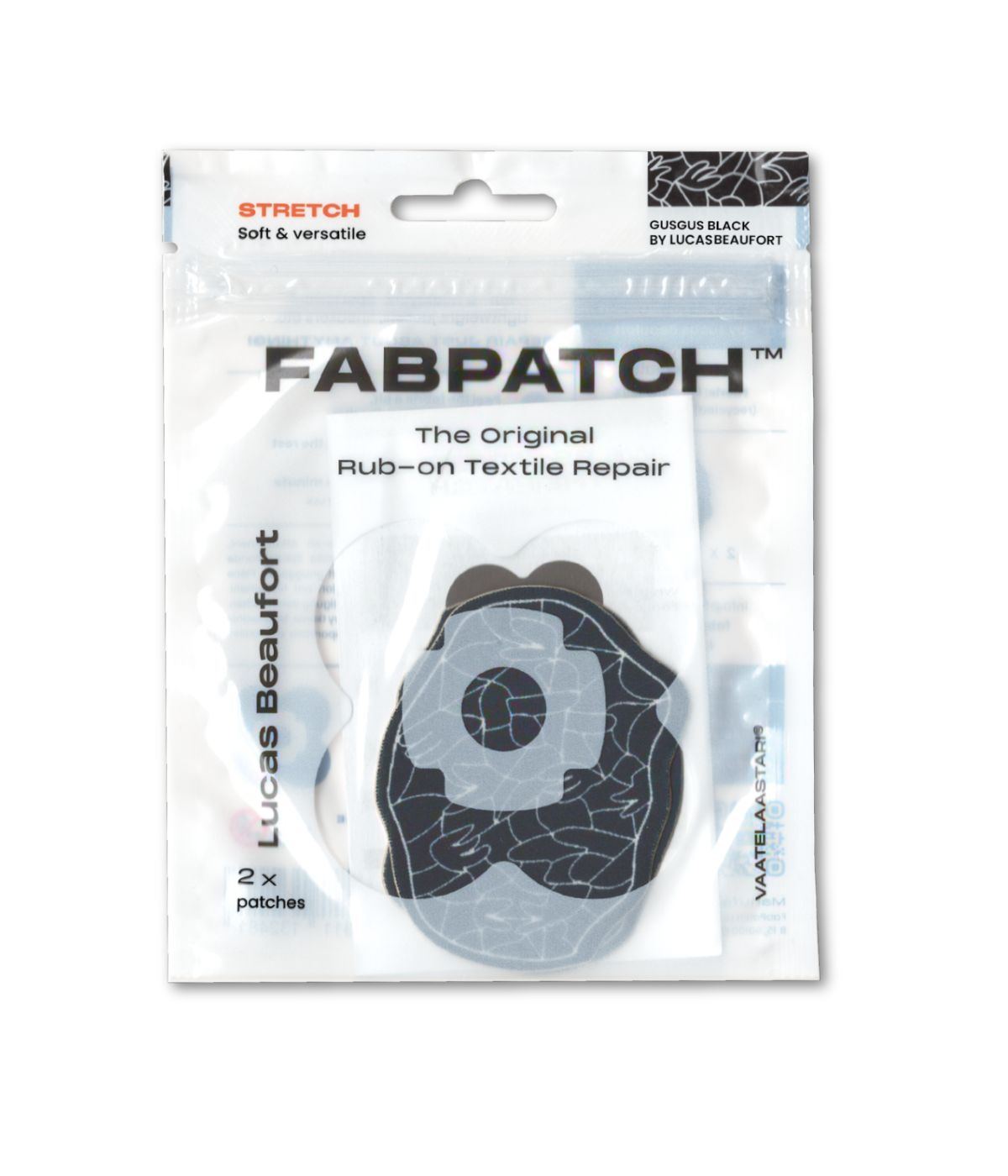 FABPATCH STRETCH GusGus Black by Lucas Beaufort