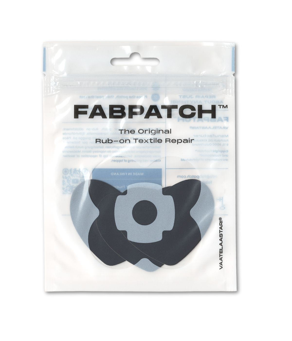 FABPATCH REFLECTIVE Black hearts