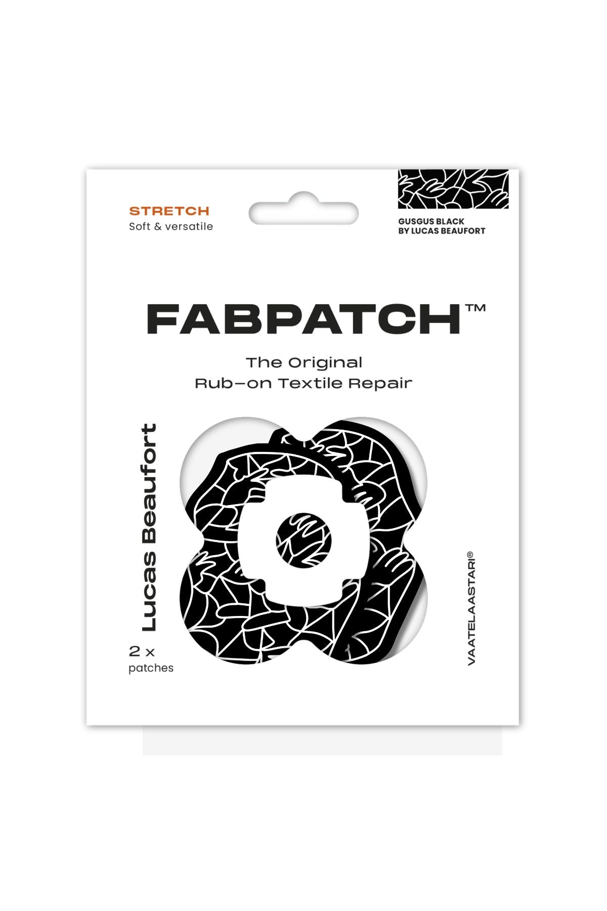 FABPATCH STRETCH GusGus Black by Lucas Beaufort