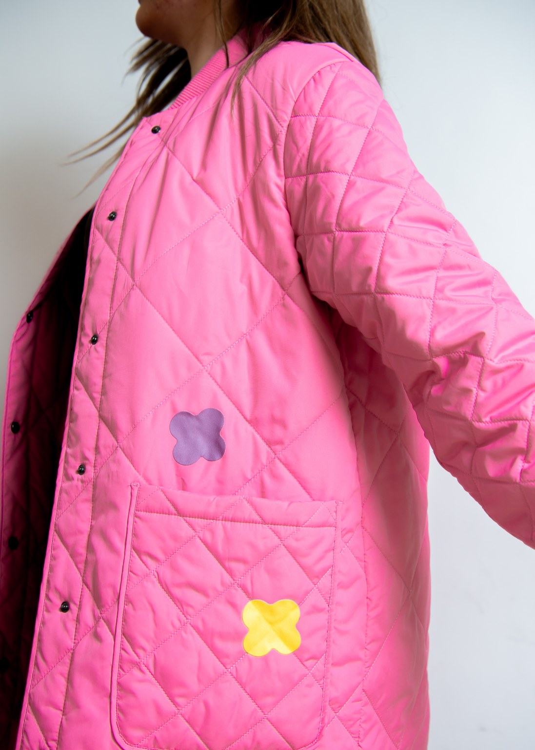 FABPATCH STRETCH Yellow flowers