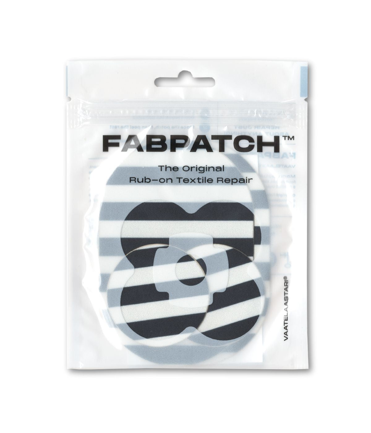 FabPatch Vaatelaastari stripe korjauspaikka