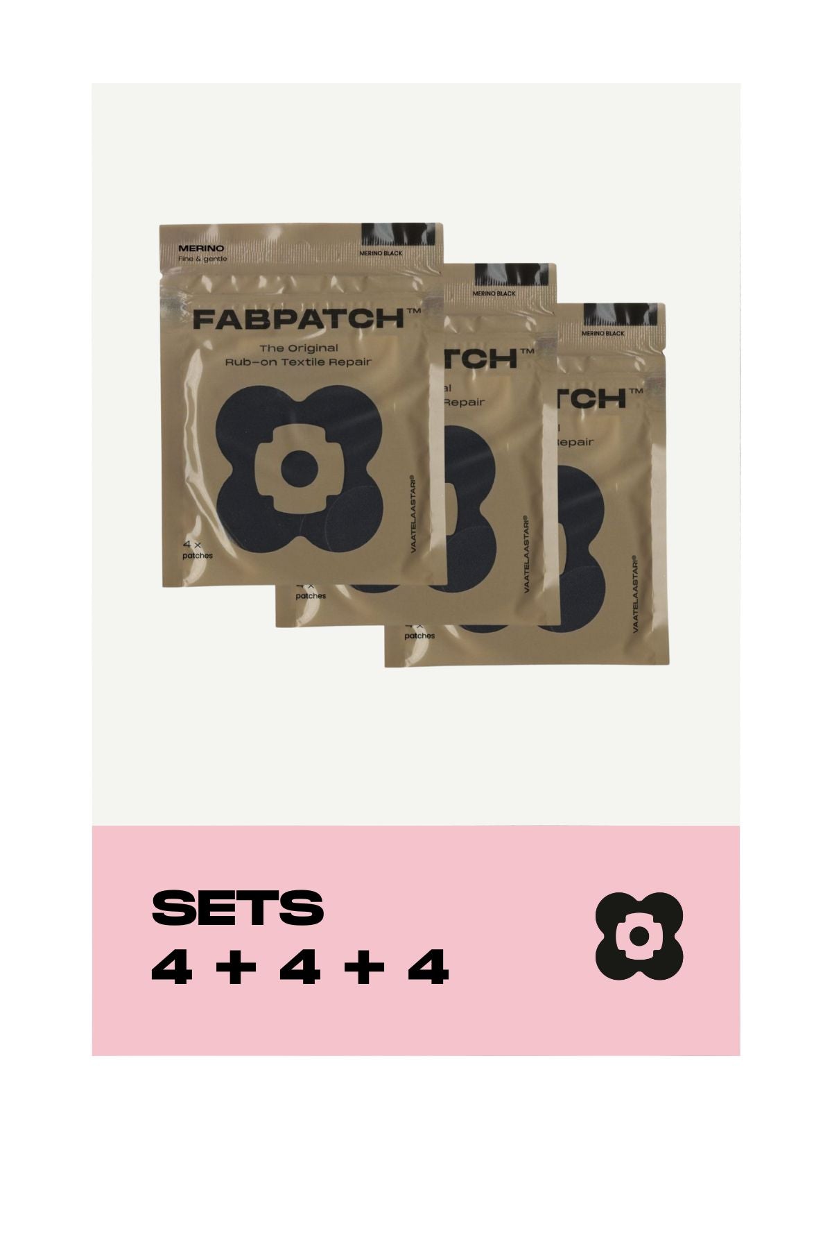 Merino setti: 3 x MERINO Vaatelaastari