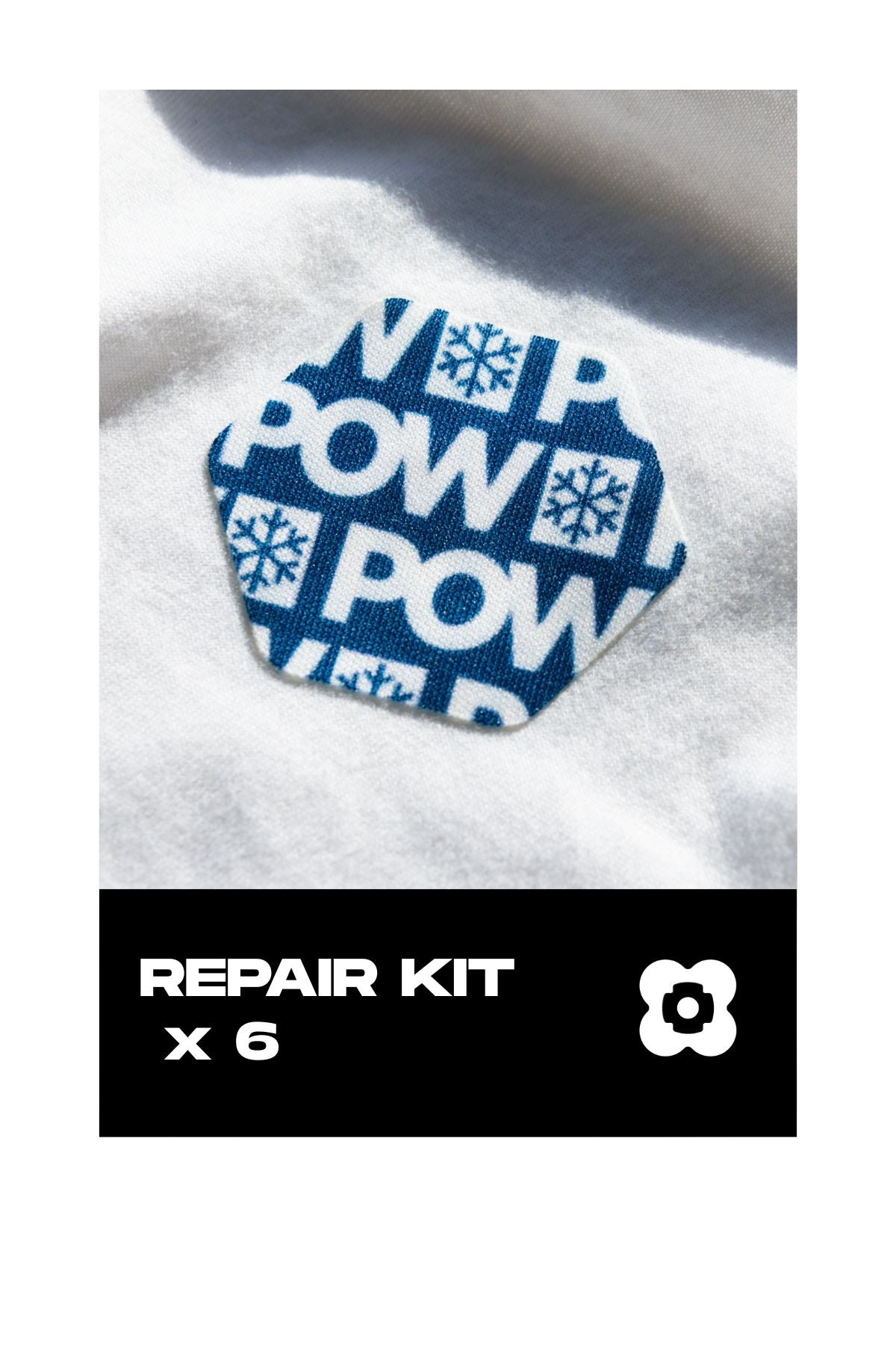 POW FABPATCH VAATELAASTARI TEXTILE REPAIR KIT KORJAUSPAIKKA