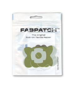 Oliivinvihreä fabpatch vaatelaastari stretch tekstiilipaikka paketti