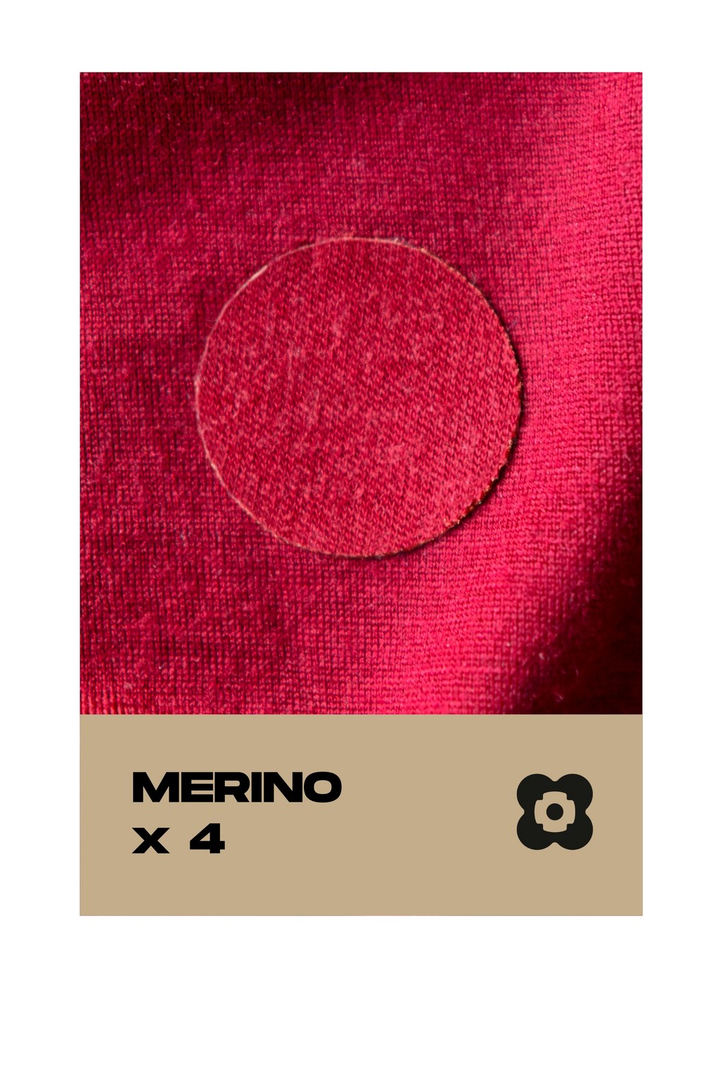 FABPATCH MERINO Red