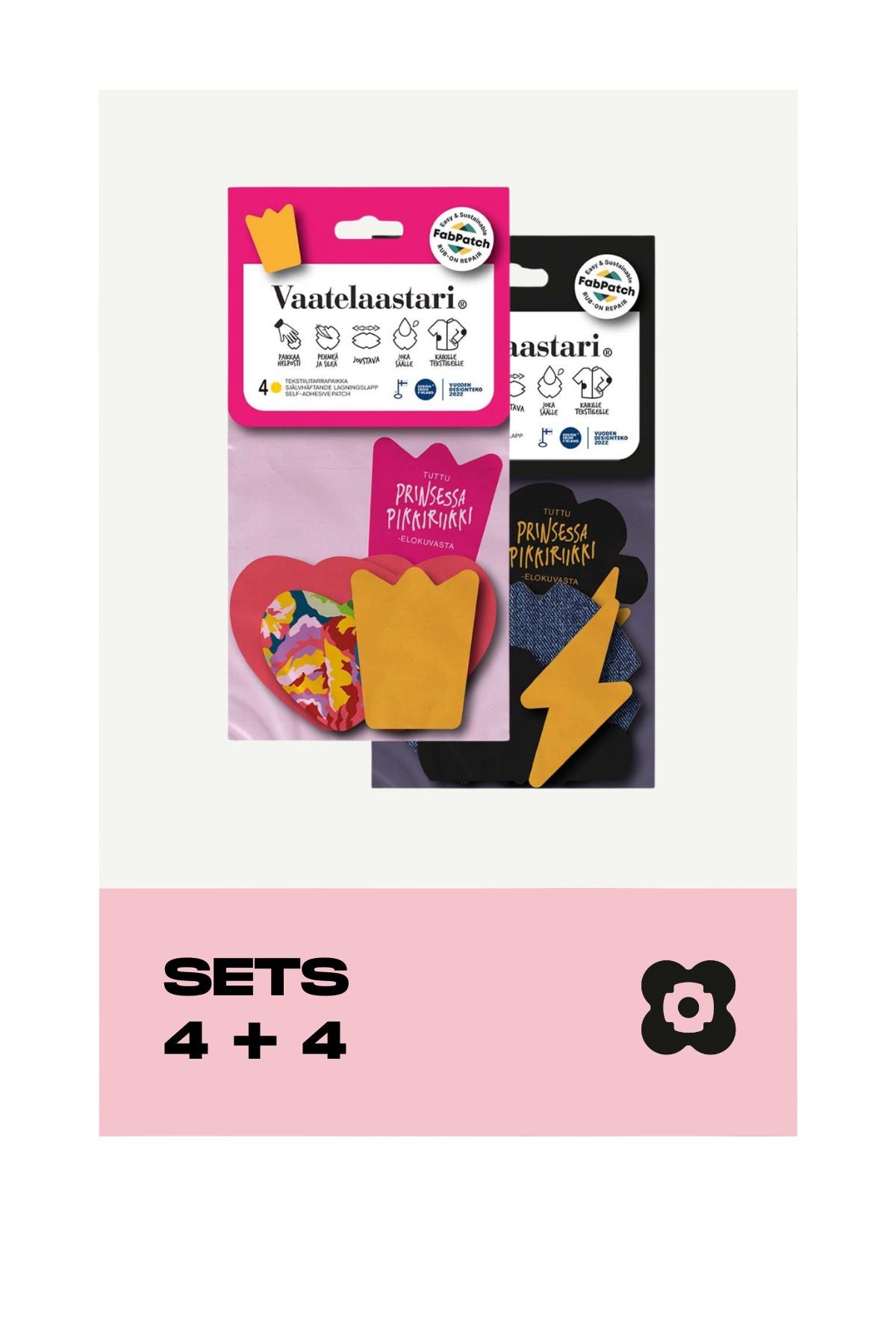 KUUNU JA SALAMA SETTI VAATELAASTARI FABPATCH KORJAUSPAIKAT
