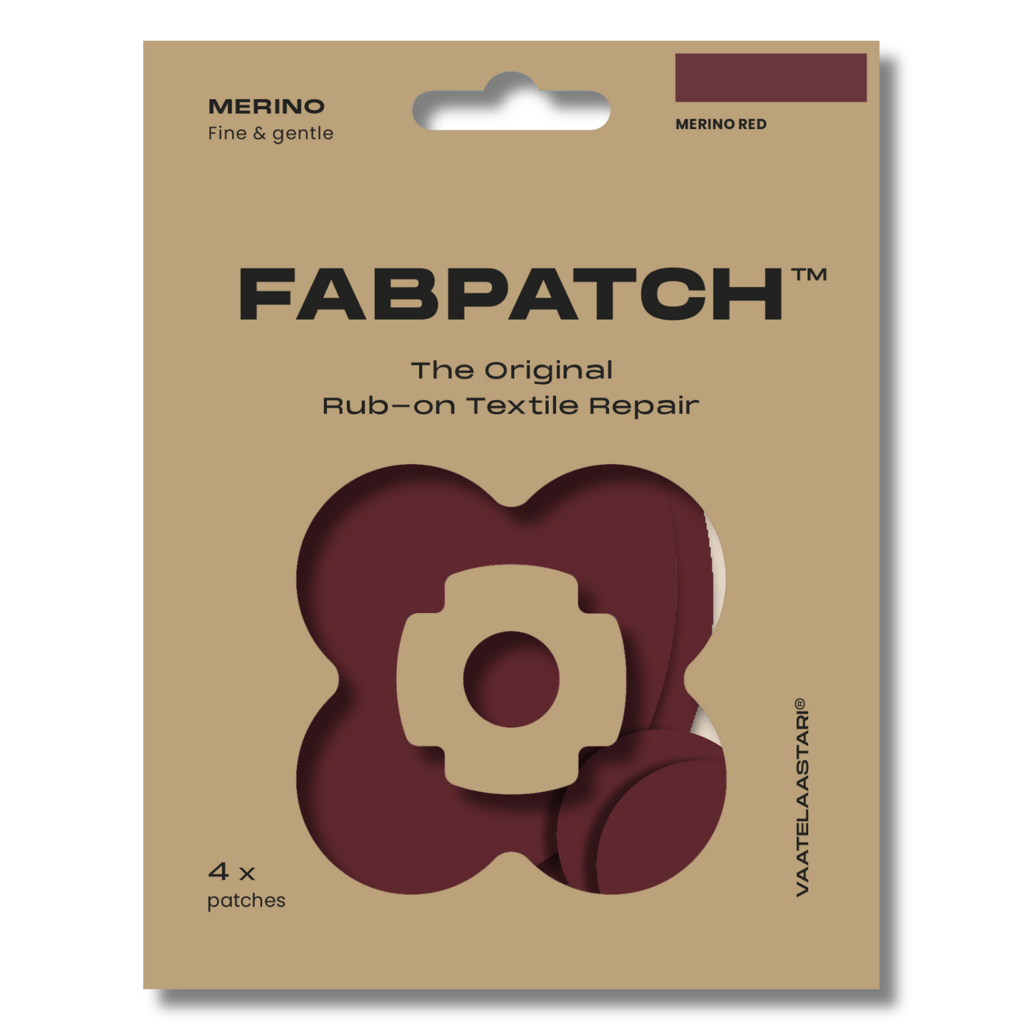 FABPATCH MERINO Red